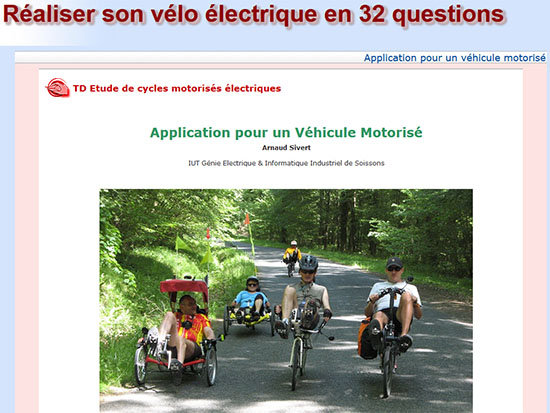 Réaliser son vélo électrique en 32 questions Réaliser son vélo électrique en 32 questions