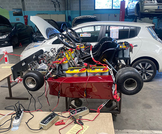 Le lycée Professionnel Hurlevent construit un kart électrique bi-place (3/3).