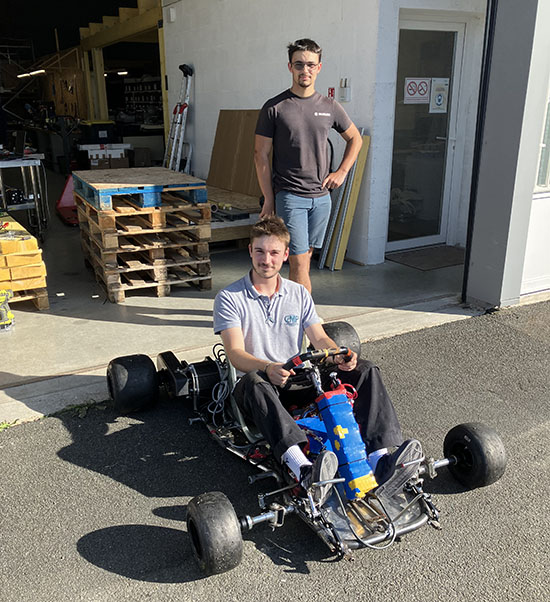 ENSAM Cluny - Electrification du kart réussie !