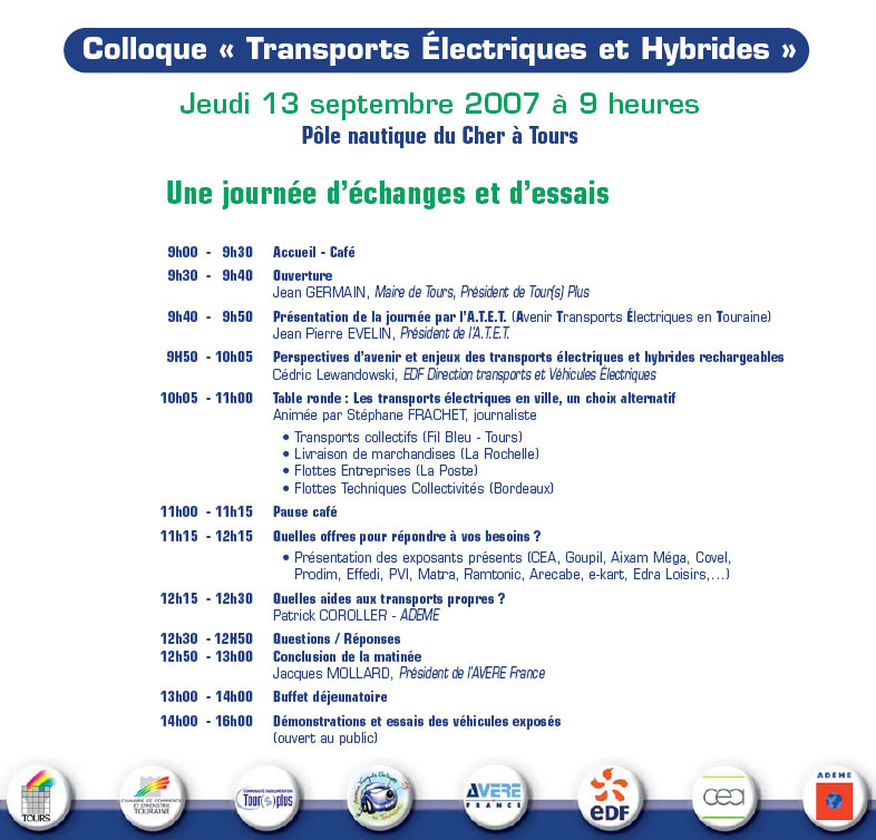 Les e-karts de Tours au colloque Transports Electriques et Hybrides Les e-karts de Tours au colloque Transports Electriques et Hybrides