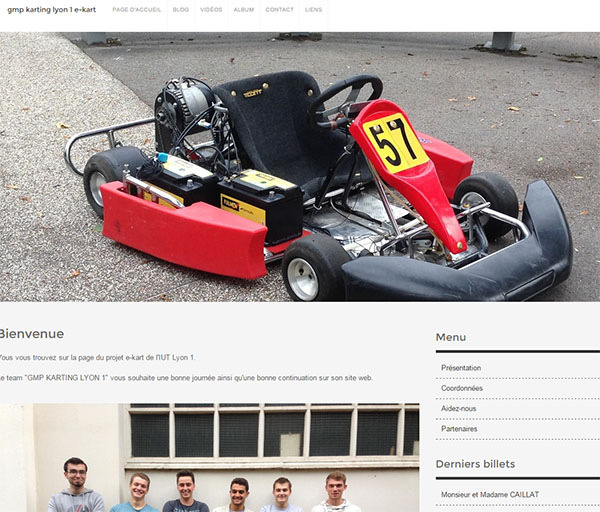 Le team de kart électrique GMP KARTING LYON