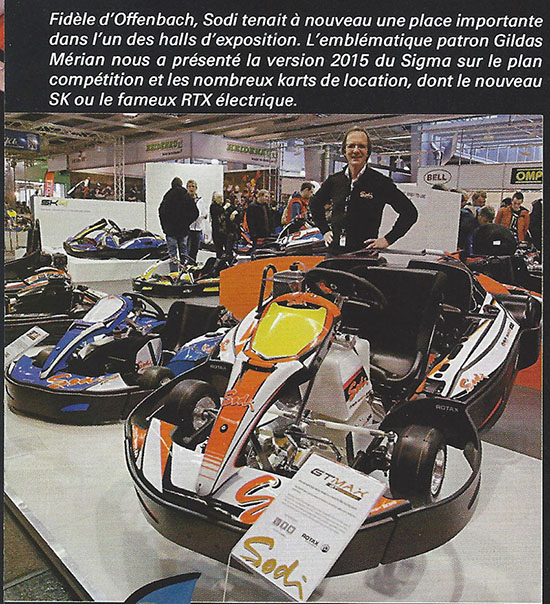 Le kart électrique RTX de la société Sodikart