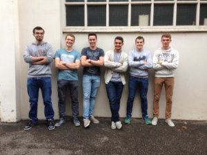 De gauche à droite : Ludovic Lépine, Nicolas Chavallard, Dimitri Mathon, Cyril Nogues, Jules Chavane et Théo Barthélémy