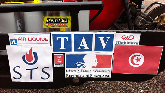 Les partenaires du projet de kart électrique de l'ENISO