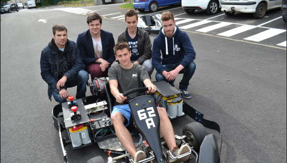 Béthune - Dans les paddocks de l’IUT, des étudiants ont fabriqué un kart électrique Béthune - Dans les paddocks de l’IUT, des étudiants ont fabriqué un kart électrique
