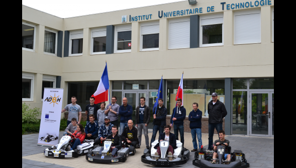 Béthune - Dans les paddocks de l’IUT, des étudiants ont fabriqué un kart électrique