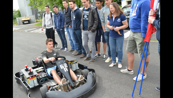 Béthune - Dans les paddocks de l’IUT, des étudiants ont fabriqué un kart électrique Béthune - Dans les paddocks de l’IUT, des étudiants ont fabriqué un kart électrique