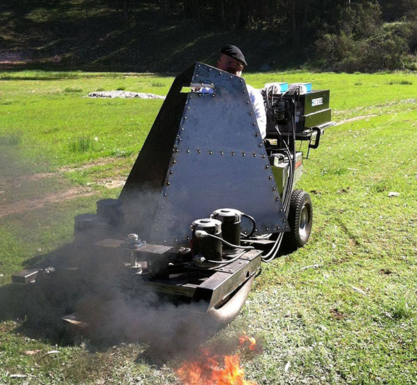 In this episode Adam and Jamie also find out whether a stone shot from a mower can have the same power as a bullet shot from a .357