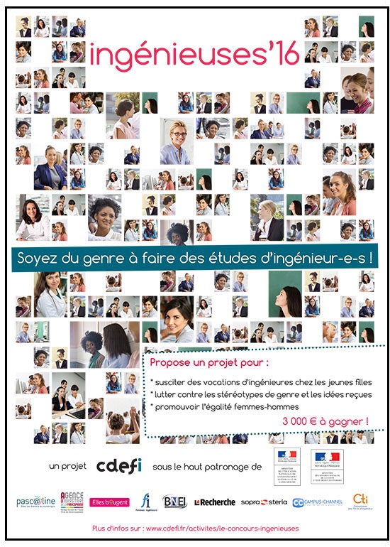 Ingénieuses 2016 : les écoles d'ingénieur-e-s fêtent les femmes Ingénieuses 2016 : les écoles d'ingénieur-e-s fêtent les femmes
