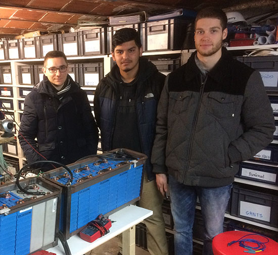 Les batteries Lithium de l'ISAT KART TEAM