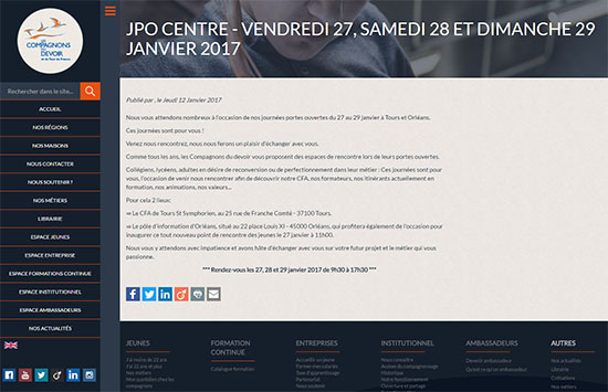 Les Journées Portes Ouvertes des Compagnons du Devoir