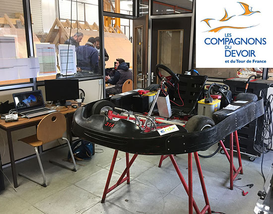 JPO - Présentation du kart électrique des Compagnons du Devoir