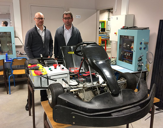 Le nouveau kart électrique de l'Institut LEMONNIER de Caen