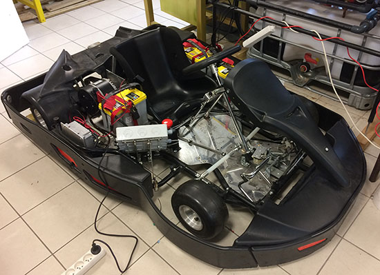 Le kart électrique du lycée Les Rimains de Saint Malo Le kart électrique du lycée Les Rimains de Saint Malo