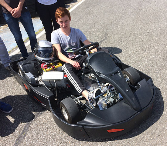 Le kart électrique du lycée Les Rimains de St Malo