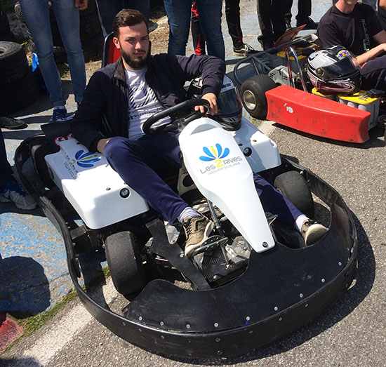 Le kart électrique du Groupe Scolaire Les Deux Rives de Landerneau