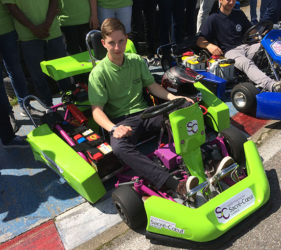 Le kart électrique du lycée Sacré-Coeur La Salle de St Brieuc