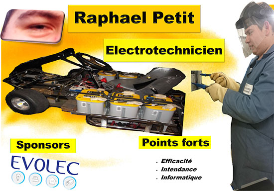 e-Kart 2017 24h Chrono - Raphaël, électrotechnicien e-Kart 2017 24h Chrono - Raphaël, électrotechnicien
