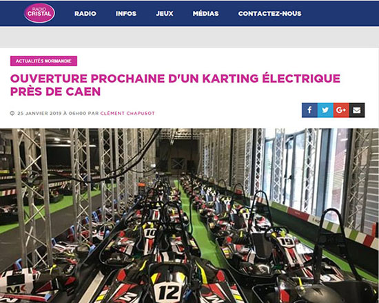 Radio Cristal - Ouverture prochaine d'un karting électrique près de Caen Radio Cristal - Ouverture prochaine d'un karting électrique près de Caen