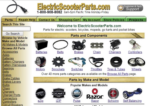 Electric Scooter Parts Electric Scooter Parts