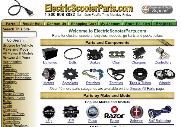 Electric Scooter Parts