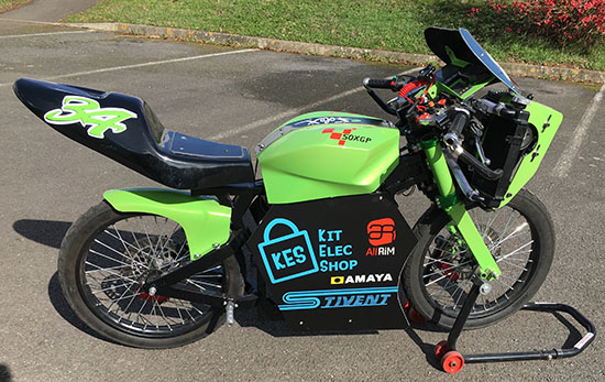 Le solex électrique N°34 eSoxGP fin prêt pour la course de Tarbes 2019