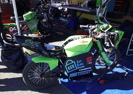 Le solex électrique N°34 eSoxGP fin prêt pour la course de Tarbes 2019