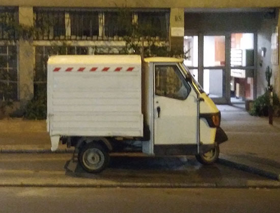 Conversion en électrique d'un fourgon Piaggio APE 50