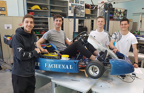 Les véhicules électriques du Lycée LACHENAL en 2019 - Le kart électrique