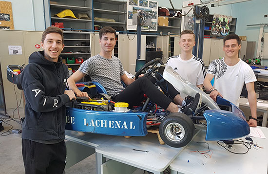 Les véhicules électriques du Lycée LACHENAL en 2019 - Le kart électrique Les véhicules électriques du Lycée LACHENAL en 2019 - Le kart électrique