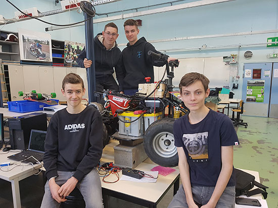 Les véhicules électriques du Lycée LACHENAL en 2019 - Le pocket quad électrique Les véhicules électriques du Lycée LACHENAL en 2019 - Le pocket quad électrique