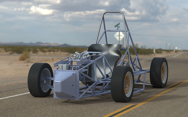 Wyoming Motorsports build a electric drivetrain formula-style race