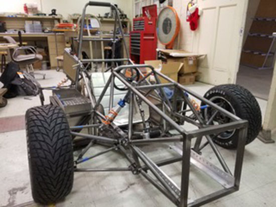 Wyoming Motorsports build a electric drivetrain formula-style race