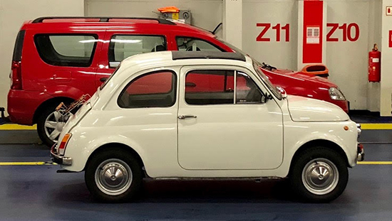 Electric conversion of a FIAT 500