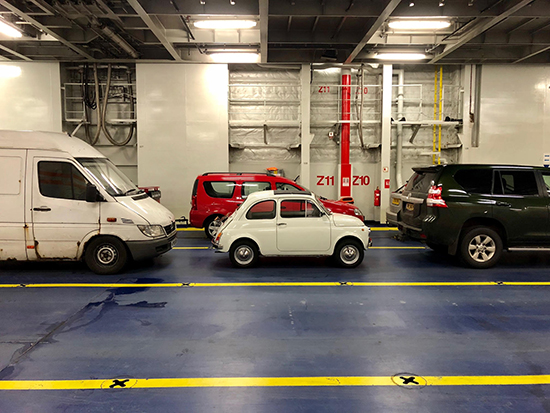 Electric conversion of a FIAT 500