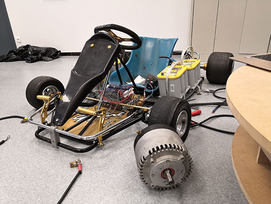 Un projet Centrale Lille Voltage - Adaptation mécanique du kart.