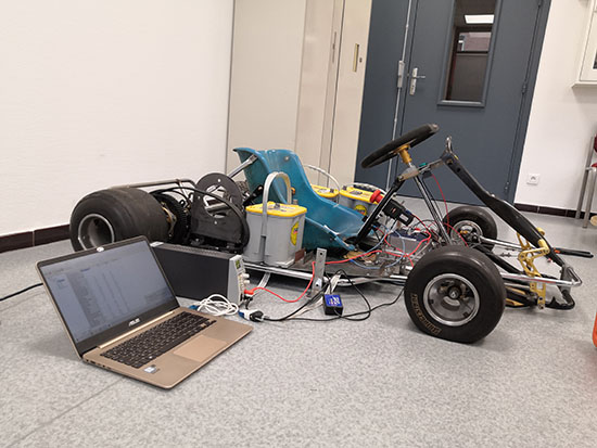 Un projet Centrale Lille Voltage - Adaptation mécanique du kart.