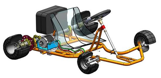 Campus MTI - Projet : transformer un karting thermique en Karting électrique Campus MTI - Projet : transformer un karting thermique en Karting électrique