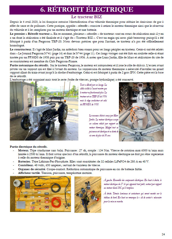 Le Journal Fergusson - Retrofit - Le Tracteur BIZ