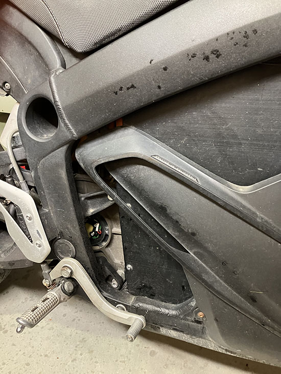 Ajustement de l'encodeur sur une moto ZERO MOTORCYCLES