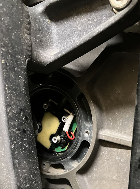 Ajustement de l'encodeur sur une moto ZERO MOTORCYCLES