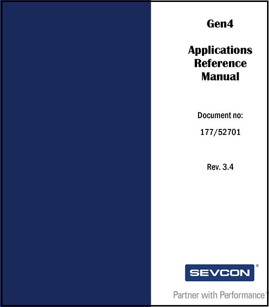 SEVCON GEN4 Product Manual V3.4