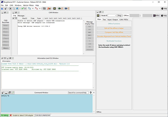 DVTC Version 2021.03a - La dernière version du logiciel DVT pour variateur SEVCON GEN4 DVT Version 2021.03a - La dernière version du logiciel DVTC pour variateur SEVCON GEN4