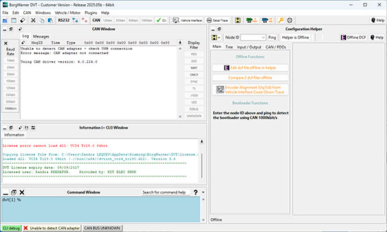 DVTC Version 2025.05b - La dernière version du logiciel DVT pour variateur SEVCON GEN4 DVT Version 2025.05b - La dernière version du logiciel DVTC pour variateur SEVCON GEN4